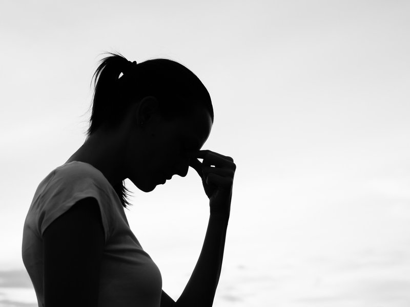 Picture of a woman dealing with anxiety.